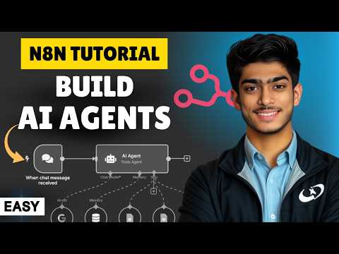 First AI Agent in 45 Minutes – No-Code n8n Tutorial | HINDI