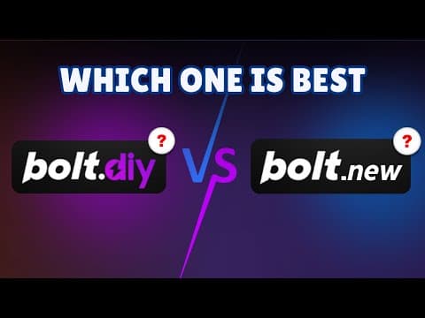 Bolt.DIY vs Bolt.New (Gemini &amp; GPT 4o) | Best AI Coding Tool? [Hindi]