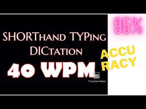 40 wpm typing speed